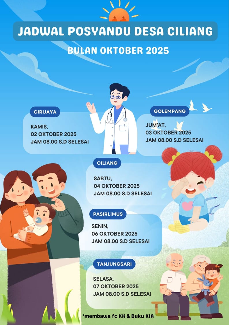 Jadwal Posyandu Desa Ciliang