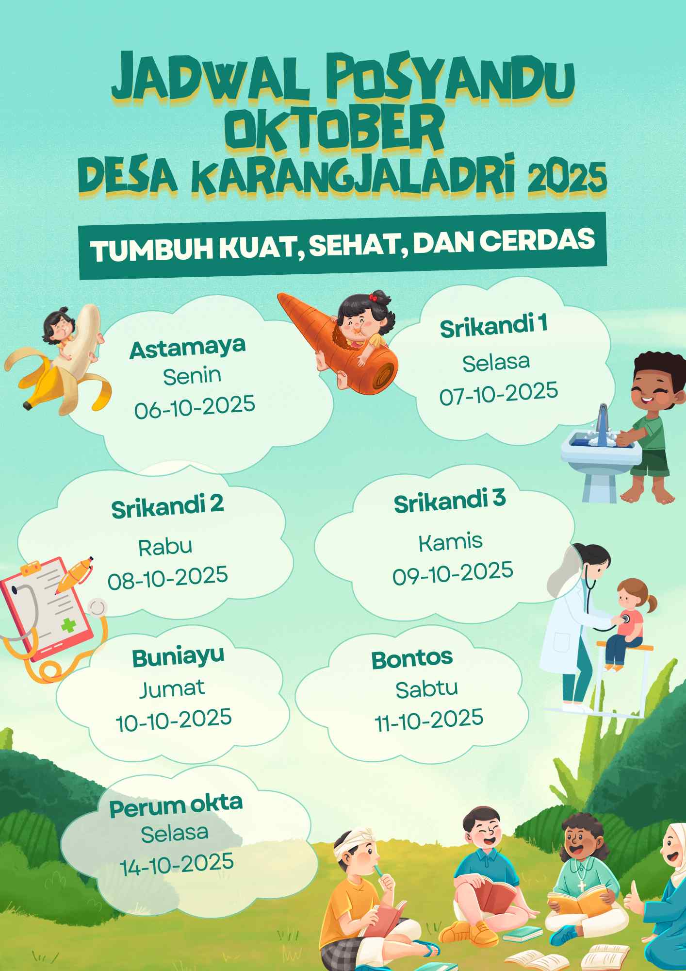 Jadwal Posyandu Desa Karangjaladri
