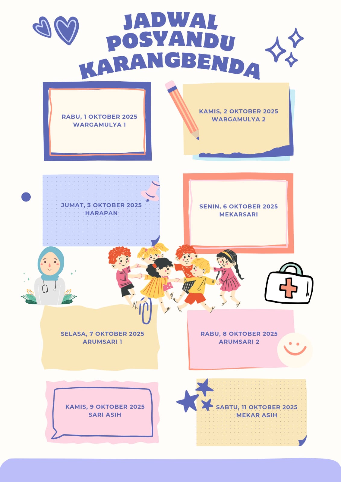 Jadwal Posyandu Desa Karangbenda