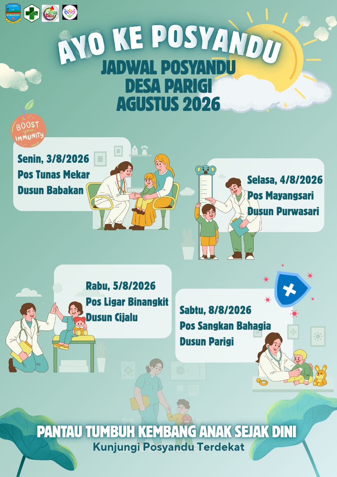 Jadwal Posyandu Desa Parigi